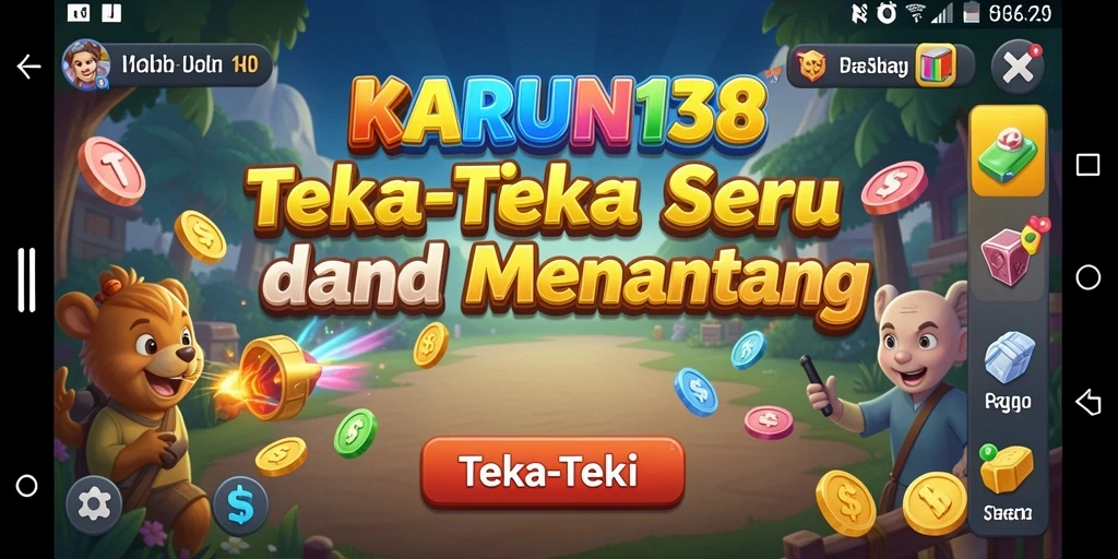 Tampilan antarmuka permainan Teka-Teki KARUN138 yang menarik.