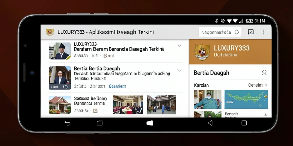 Tampilan antarmuka LUXURY333 yang menarik dan informatif.