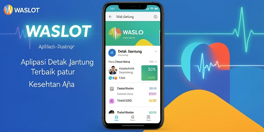 Tampilan antarmuka aplikasi Detak Jantung WASLOT yang intuitif dan informatif.