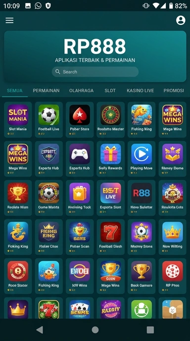Tampilan katalog aplikasi rp888
